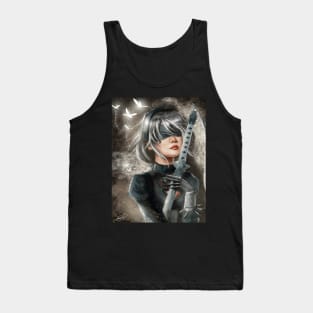 Nier automata portrait fan art Design Tank Top